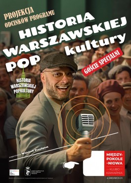 Zaproszenie na projekcję odcinka podcastu w Międzypokoleniowej Klubokawiarni. Aut. Roman Przylipiak