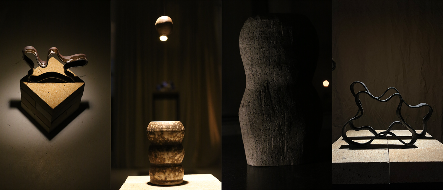 Prace ceramiczne na wystawie &bdquo;Echa ceramiki&rdquo;. Fot. Marek Idzikowski